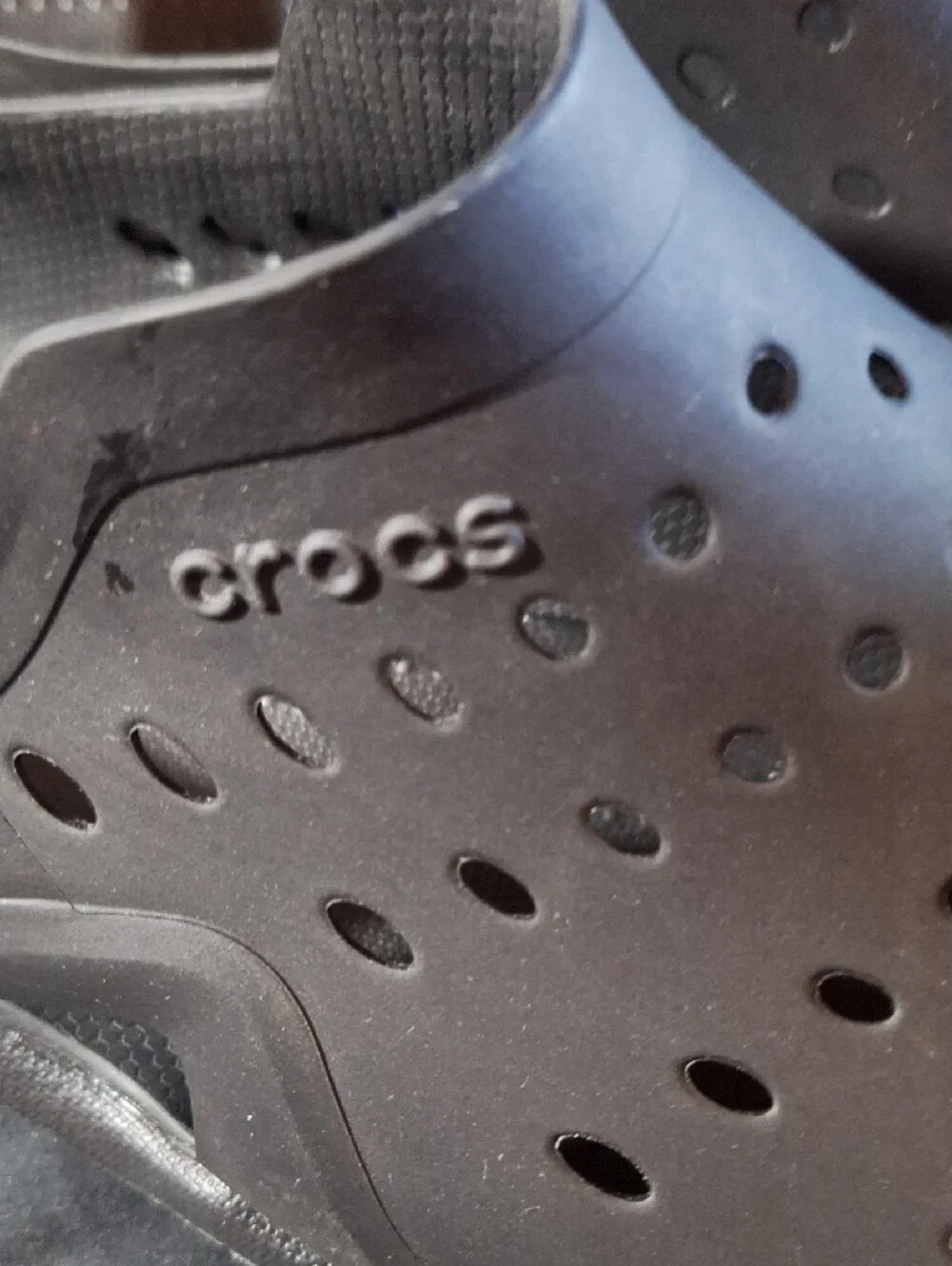 Crocs Men's Black Slip-On Ventilated Clog